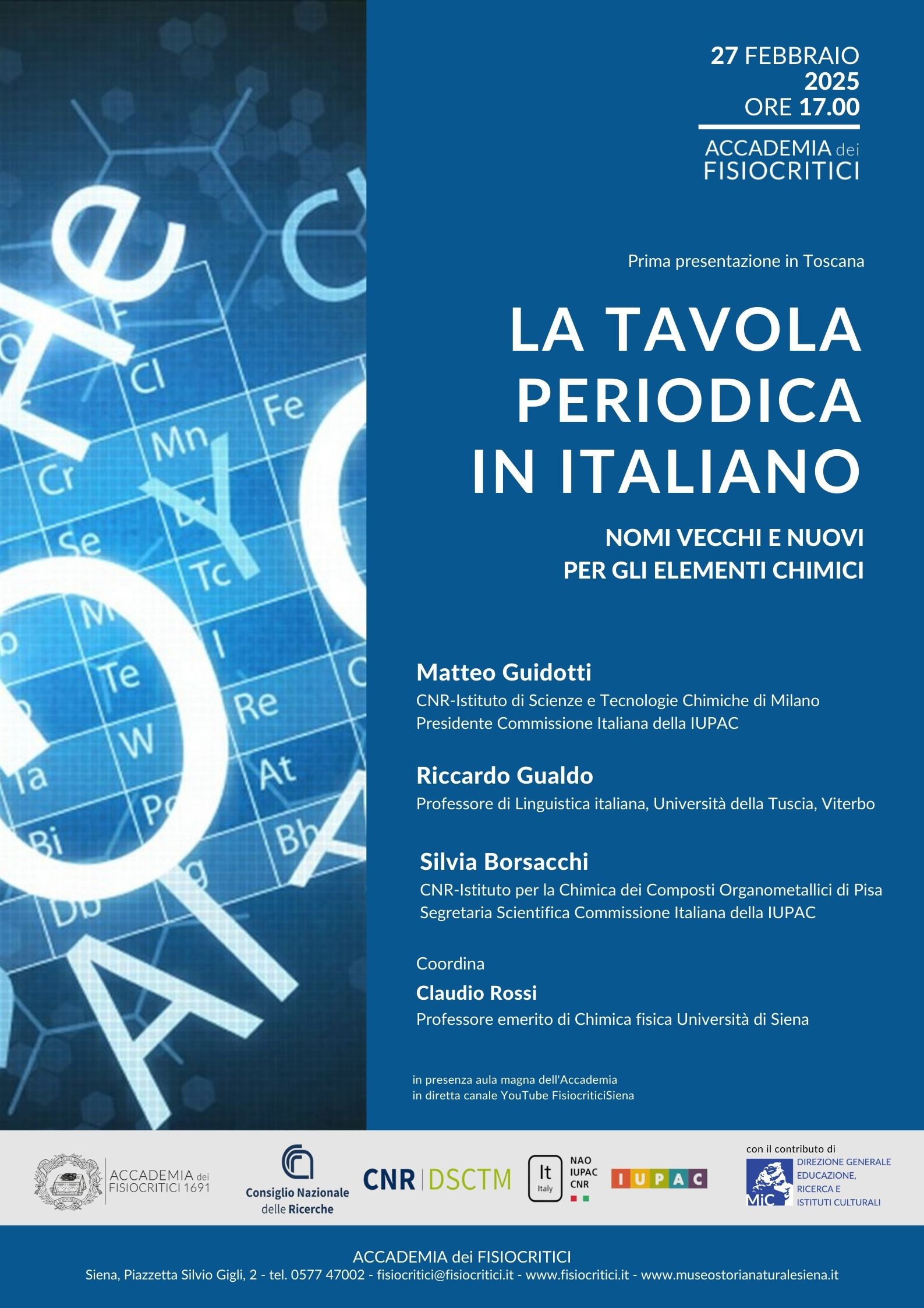 2025.02.27 TAVOLA PERIODICA IN ITALIANO